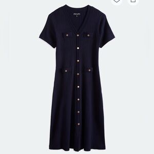 Montgomery Post Roze Button Down Detail Dress
